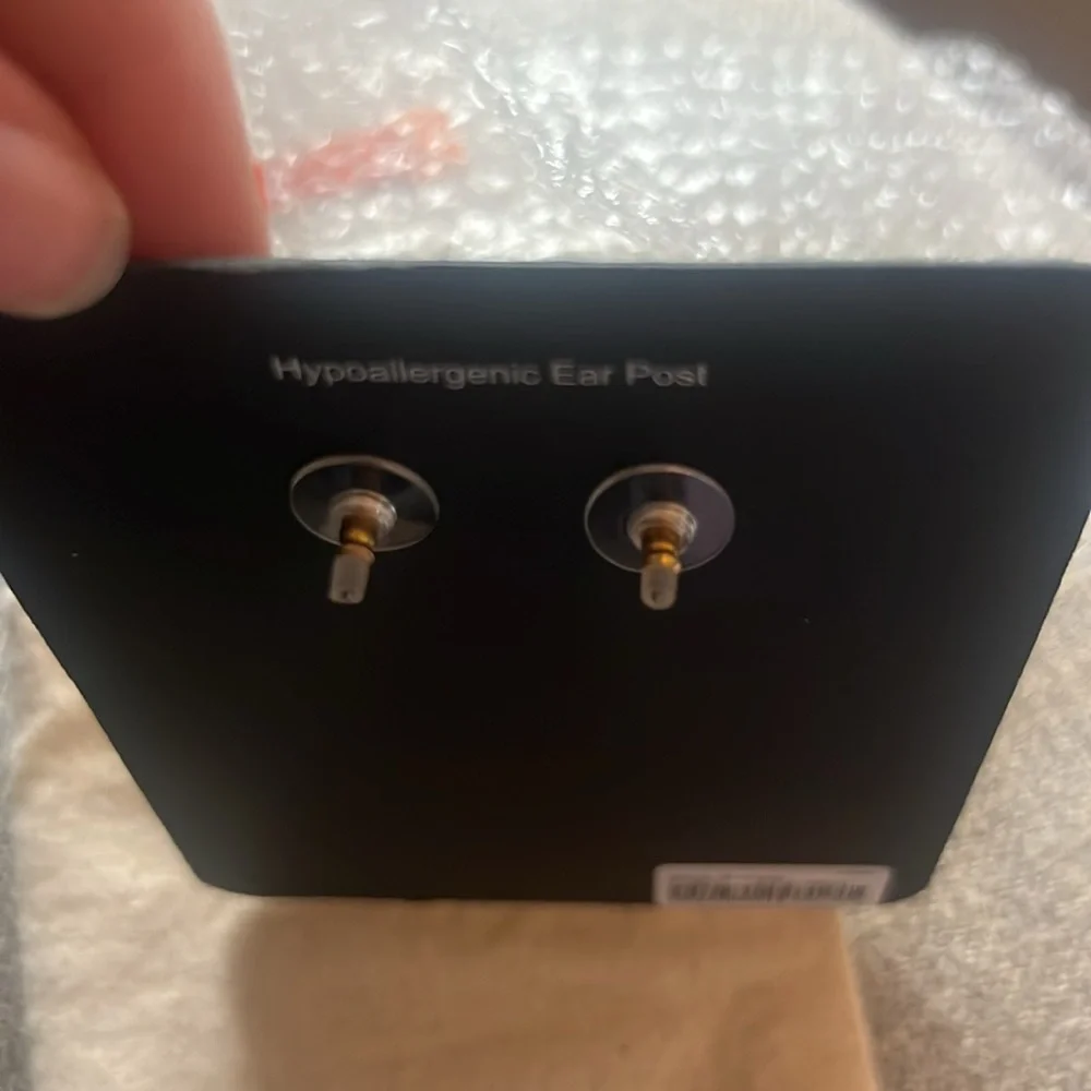 NWT J.Crew Yellow Beaded Post Statement Earrings - Picture 4 of 5